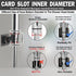 Shower Head Holder Adjustable Handheld Shower Head Bracket Adhesive Shower Wall Mount Holder Brass Shower Wand Holder Oil-Rubbed Bronze, Drill Free Glue Installation
