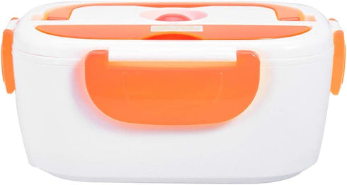 Heating Lunch Box, Electric Heating Lunch Box Portable Food Container Home Office US Plug 110V Orange