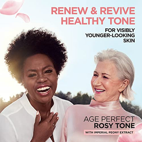 L’Oreal Paris Skincare Age Perfect Rosy Tone Fragrance-Free Face Moisturizer, 1.7 Ounce