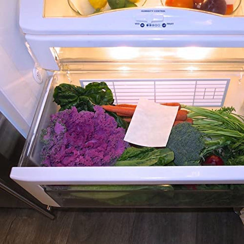 FRESHPAPER Keeps Fruits & Vegetables Fresh for 2-4x Longer, 8 Reusable Food Saver Sheets for Produce (1 Pack), Made in the USA by The FRESHGLOW Co
