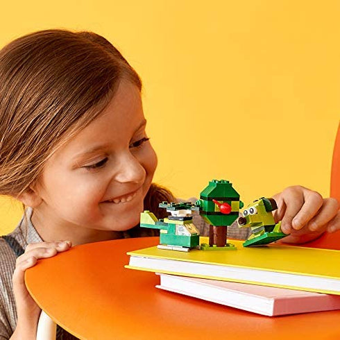 LEGO Classic Creative Green Bricks 11007 Starter Set Building Kit with Bricks and Pieces to Inspire Imaginative Play (60 Pieces)