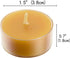 Natural Beeswax Tea Candles, DEYBBY 20 Pack Handmade Beeswax Candles, Clear Cup, Great for Home Decoration