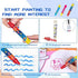 Water Doodle Pens Replacement Water Pen, Drawing Doodle Pens for Aqua Water Doodle Mat (Pack of 6)