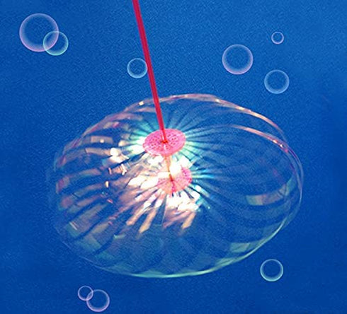 Rainbow Twirler Stick - 4 Pack - Magic Party Bubble Wand - Spin Twirl Swirl and Dazzle - Fun Addicting Party Favor
