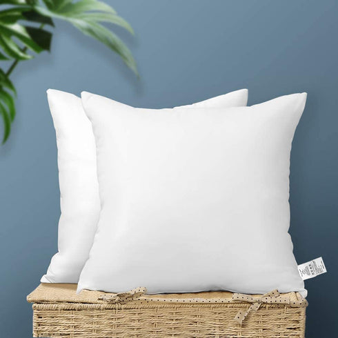 Artscope Throw Pillow Inserts Set of 2, Premium Fluffy Cushion Stuffer Sham Square Inner Soft for Couch or Bed, Indoor Decorative Pillows Inserts (20" x 20")