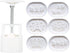 Xdodnev 6pcs Oval Press Cookie Stamp Moon Cake Decor Mould Barrel Mooncake Mold 100g DIY