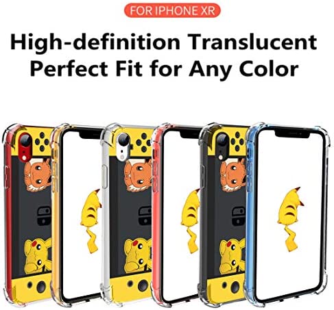 Coralogo for iPhone XR TPU Case, Cute Cartoon Funny Design Slim Ultra Clear Protective Fashion Fun Cool Stylish Bumper Soft Cover Skin Teens Kids Girls Boys Cases for iPhone XR 6.1" (Yellow Games