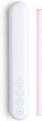 SOMA Glass Straw with Silicone Lined Travel Case and Cleaning Tool, 8-inch, Blush (501-16-01)