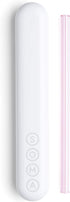 SOMA Glass Straw with Silicone Lined Travel Case and Cleaning Tool, 8-inch, Blush (501-16-01)
