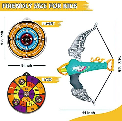 Britik Bow and Arrow for Kids Toys - Archery Set with 20 Suction Cup Arrows, Gifts for Boys Girls Toddler Age 4 5 6 7 8 Year Old