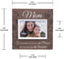 Malden International Designs Sun Washed Words Mom Walnut Distressed Picture Frame, 4x6, Walnut