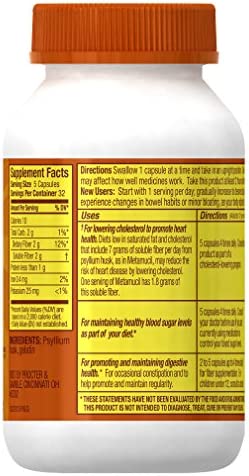 Metamucil Daily Fiber Supplement, 160 Capsules
