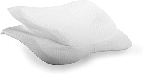 Copper Fit Standard Angel Ultimate Memory Foam Pillow for Side and Back Sleepers, White, 1 Count (Pack of 1)