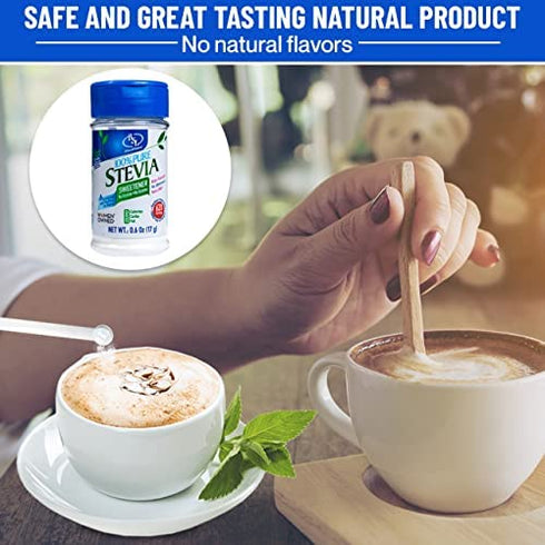 Stevia Powder 100% Pure, 0.6 Oz, No Artificial Sweetener, 620 Servings | Stevia Green Leaf Extract | Zero Calorie & Keto Friendly, Pure Stevia Powder