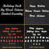 Christmas Holiday Set for Letter Boards - Cursive Words, Icons, Decoration to Enhance Your Felt Message Sign - 238 Piece with Snowflakes, Reindeer, Stockings and More - (Holiday Pack ONLY)