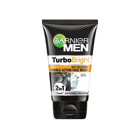Garnier Men Power White Anti-Pollution Double Action Facewash, 100gm