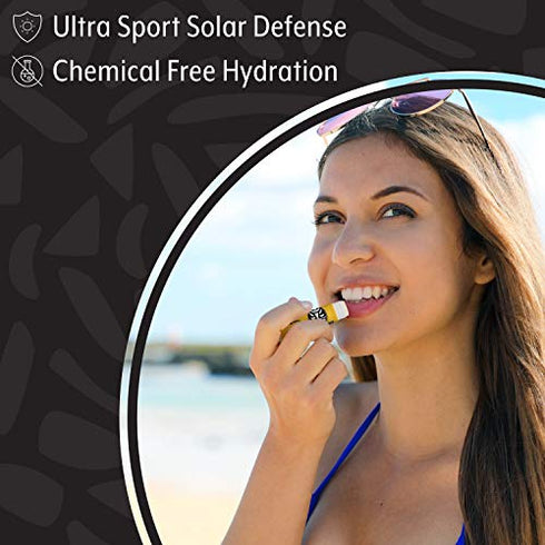 Headhunter Mango Sport Chapstick Sunscreen SPF 30, Natural Mineral Lip Balm For Sun Protection, Waterproof Lip Sunscreen For Ultra Sport Protection and Solar Defense, Reef Safe Sunblock Chap Stick (3 Pack)