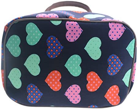 Wowlife Cute Love Heart Lunch Bag Tote Bag Lunch Organizer Lunch Holder Lunch Container Reusable Lunch Bags (Black)