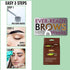 Mina ibrow Henna Medium Brown regular Pack for Hair Coloring (Effectively covers resistant grey hair)