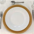 Greenbrier International Charger Plates | Gold Color Beaded Rims | 13 in | Home