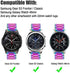 SPINYE Band Compatible for Samsung Gear S3 Frontier/Classic/Galaxy Watch 46mm / Galaxy Watch 3 45mm, 22mm Solid Stainless Steel Metal Replacement Strap for Women Men (Rainbow)