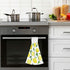 Summer Fresh Lemons Hanging Kitchen Towels Yellow Lime Orange Slices Fruit Leaves Bathroom Hand Tie Towel Fast Drying Dish Tea Towels for Bath Tabletop Gym Home Decor Set of 2