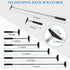 Oversized Portable Extendable Back Scratcher, Upgraded Metal Stainless Steel Telescoping Back Scratcher Tool with Canvas Carrying Bag (Black)