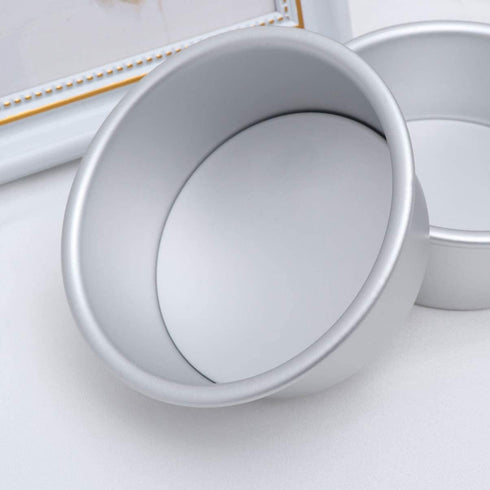 UPKOCH 4pcs Round Cake Pan 4 Inch Cake Pan Aluminum Alloy Removable Bottom Non Stick Bakeware for Baking Cooking Home Restaurant Kitchen
