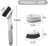 Cenbee Soap Dispensing Dish Brush with 4 Replaceable Heads, Updated No Leaking Soap Dish Scrubber Soap Dispenser, Kitchen Dish Brush with Soap Dispenser for Pot Pan Sink Cleaning(Light Gray)