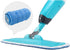 YOQXHY 8 Pack Microfiber Spray Mop Replacement Pads Wet Dry Floor Mops Refills Reusable 16.5x5.5 Inch for Home & Commercial,(Blue)