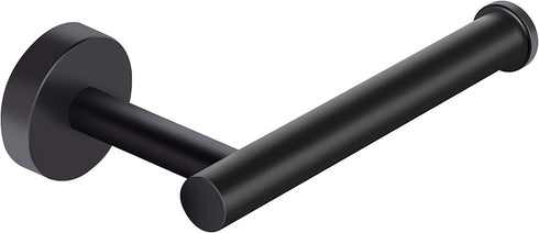 Kulemax Matte Black Toilet Paper Holder, Premium Bathroom Toilet Paper Holder Wall Mount, Stainless Steel Tissue Roll Holder for Bathroom Kitchen Washroom, 5 Inch SUS 304 Toilet Paper Roll Holder
