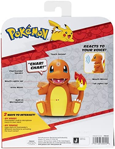 Pokemon Electronic & Interactive My Partner Charmander- Reacts to Touch & Sound, Over 50 Different Interactions with Movement and Sound - Dances, Moves & Speaks - Gotta Catch "˜Em All