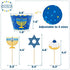 48Pcs Hanukkah Cupcake Toppers and Wrappers for Hanukkah Party Decorations Chanukkah Theme Party Supplies