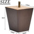 BUYGOO 3inch Wood Furniture Legs Sofa Legs Set of 4 Square Couch Legs Mid-Century Modern Replacement Legs for Armchair Recliner Coffee Table Dresser (Brown)