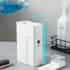 Laundry Detergent Dispenser,1000ml/34oz Laundry Soap Container for Liquid Detergent and Fabric Softener-ABS Plastic Farmhouse Jar w/Waterproof Labels for Laundry Room Organizer with Measuring Lid