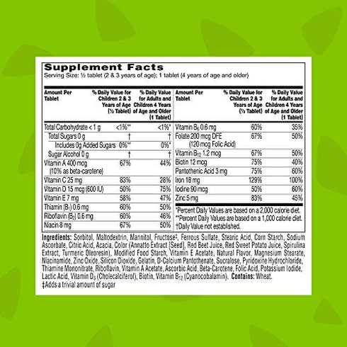 Flintstones Vitamins Chewable Kids Vitamins with Iron, Upgraded Formula Multivitamin for Kids & Toddlers, 160 Count