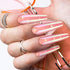 240 Pieces Extra Long Press on Nails Ballerina Coffin False Nails Solid Color Full Cover Fake Nails Artificial Acrylic Nails for DIY Nail Salon Women Girls (Aurora Pattern)