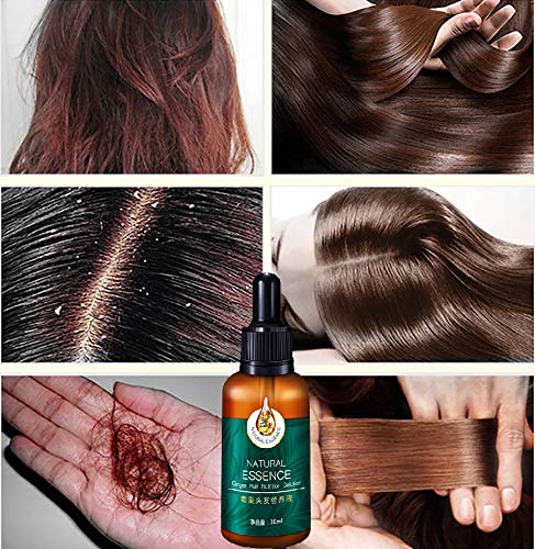 2 PCS 7X Rapid Growth Hair Treatment 7 Day Hair Growth Serum Essence Oil Regrow, with Natural Vitamin Rich Treatm, for Fuller Healthier Hair, Prevent Hair Loss and Thinn
