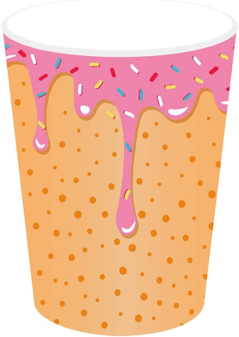 Anor Wishlife Donut Party Supplies,Donut Grow Up Party SuppliesServes 16Includes Donut Paper Plates,Cups,Napkins and Straw for Donut Party, Donut Grow Up Party, Hawaiian Party,1st Birthday,Baby Shower,Picnic,Thanksgiving,Christmas and Happy New Year(113Pc