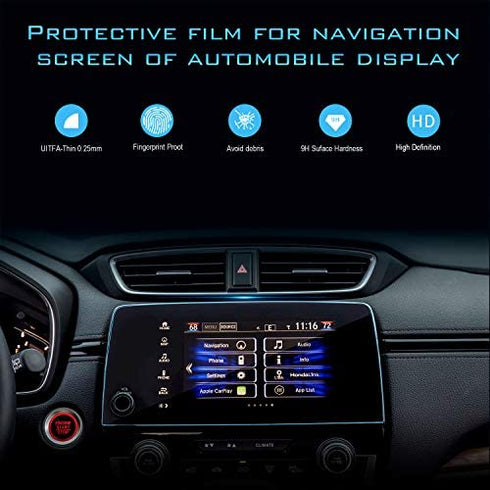 INTGET 7 Inch Navigation Screen Protector for 2022 2021 Honda CRV Accessories 2017 2018 2019 2020 LX EX EX-L Touring Tempered Glass Touch Screen Protective Film for CR-V Honda 2021 2022 Car Interior