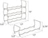MOCREO Wine Rack, 3-Tier 12 Bottles Stackable Cabinet Wine Organizer Storage Rack freestanding Floor for Cabinet Pantry Holder, Metal
