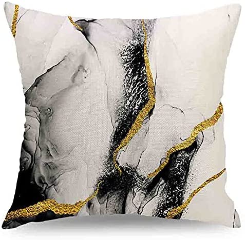 CARROLL Throw Pillow Covers Decorative Pillows for Couch Pillows 18 x 18 Inch Modern Marble Throw Pillow Cases for Bedroom Sofa Living Room Home Decor Set of 4