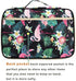JAKAGO Travel Portfolio Organizer Waterproof A4 Document Bag Multifunctional Travel Note Pouch Zippered Carrying Case for Notebook, Ipad, Journals, Sketch Books (Flamingo)