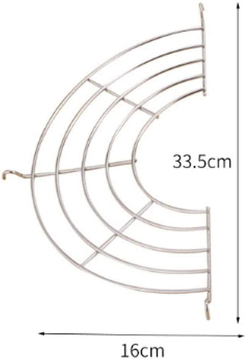 Oil Strainers Shelfs for Frying Pan, Stainless Steel Kitchen Wok Frying Pan Shelfs Food Cooling Rack(Large)