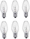 UI PRO TOOLS Night Light Bulb Replacement Clear Bulbs 120V - 6PC