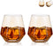 Old Fashioned Glass Whiskey Glasses Rocks Glasses Diamond glasses Set of 2, Whiskey Glass Set Scotch Glass Fathers Mothers Day Gifts Tilted 10-Ounce Modern Look for Men Women, Dad, Husband, Friends