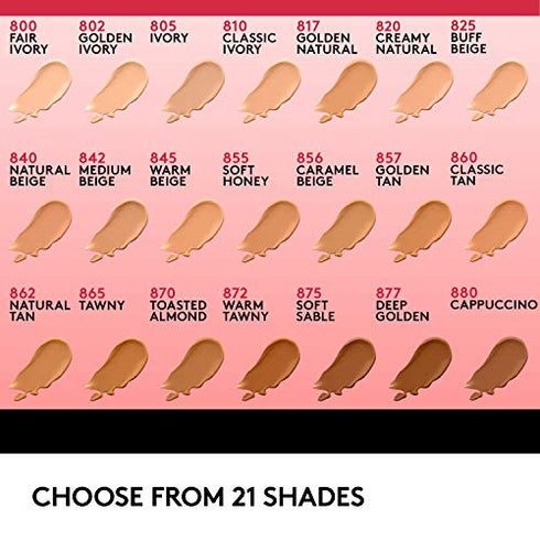 Covergirl Outlast Extreme Wear 3-in-1 Full Coverage Liquid Foundation, SPF 18 Sunscreen, Warm Beige, 1 Fl. Oz.