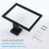 Towel Holder Matte Black, Angle Simple Stainless Steel Bathroom Hand Towel Rack, Square Towel Ring for Wall, 7.09-Inch