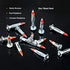 Rustark 24Pcs 35/46/59mm Heavy Duty Zinc Plated Steel Long Molly Bolt Drive Fasteners Hollow Wall Drive Anchor Screws Assortment Kit for Drywalls Hanging Walls Paneling or Ceilings