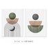 Mid Century Modern Print Set Of 2 Abstract Wall Art Olive Green Wall Decor Minimalist Abstract Decor Moon and Sun Wall Art Set UNFRAMED 11x14inch